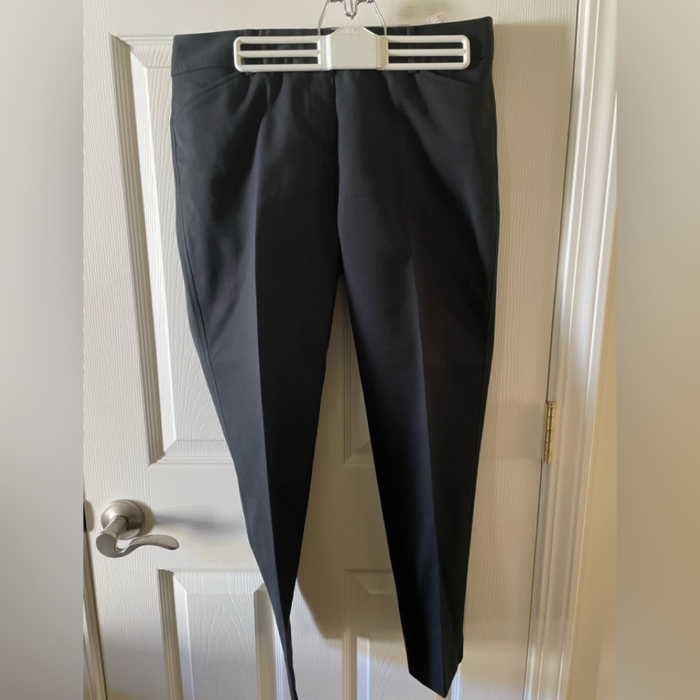 Talbots Hampshirite black pant front zip 8 petite